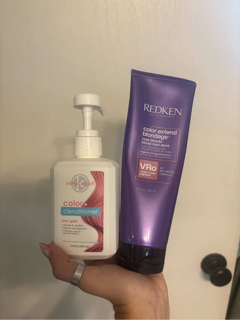 Rose blonde hair toners